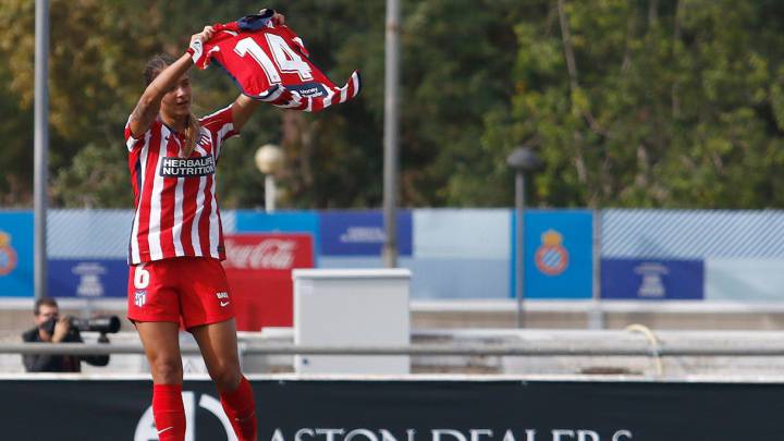 Deyna Castellanos dedica su primer gol con el Atlético a Virginia Torrecilla, compañera de equipo operada de un tumor cerebral.