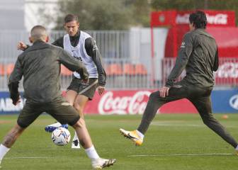 Último entrenamiento sin Saúl, Costa ni Vrsaljko