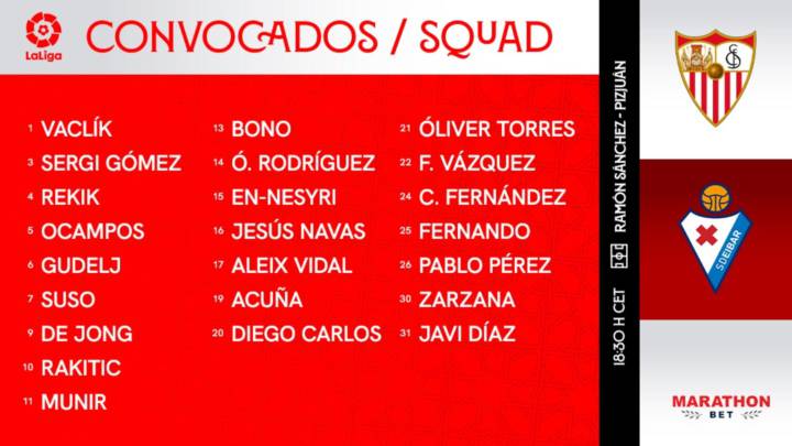 Ocampos se recupera y entra en la lista para recibir al Eibar
