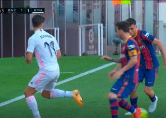 La ruleta de Asensio en la cara de Messi