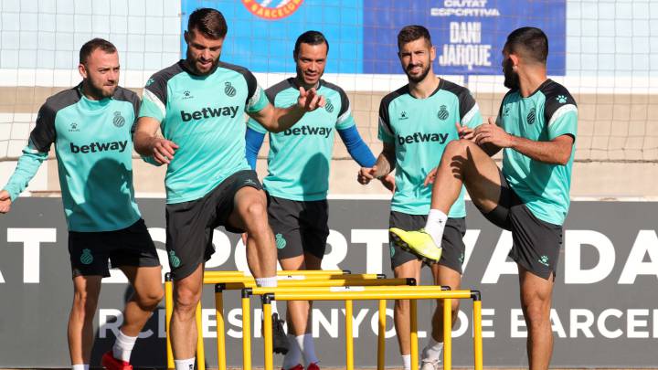 Un entrenamiento del Espanyol