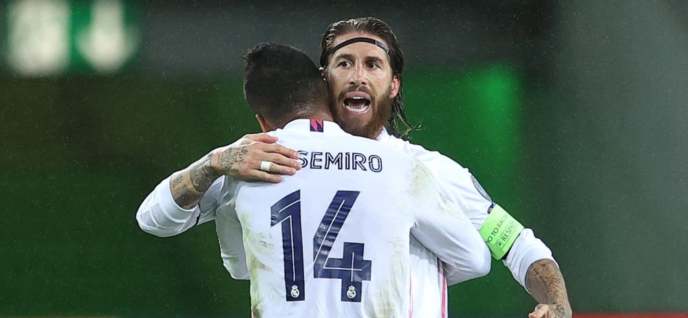 Ramos y Casemiro celebran el 2-2.