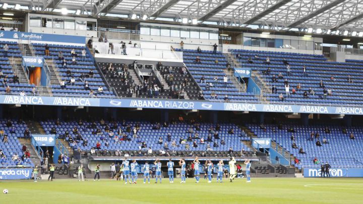 Estadio de Riazor en un partido del Deportivo