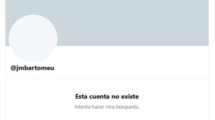 Cuenta de Twitter de Bartomeu