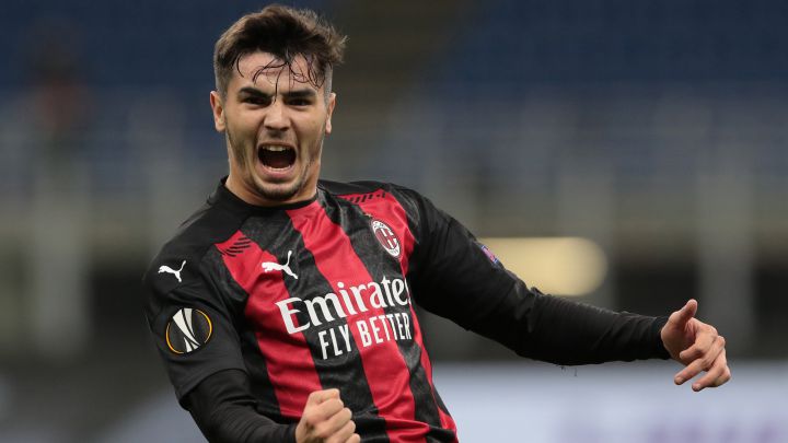 Brahim celebra un gol