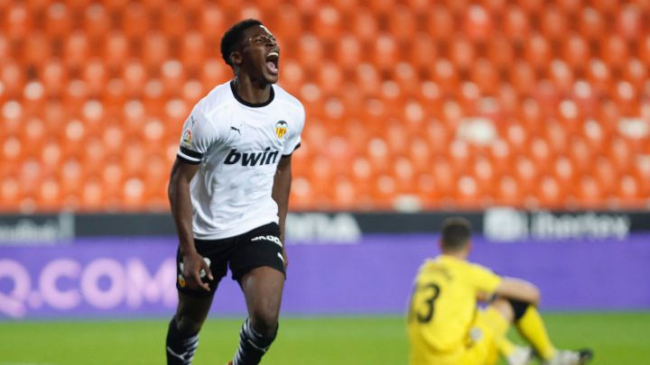 Yunus Musah, tras marcar el gol.