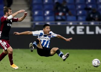 Wu Lei estrenará condición en el Málaga-Espanyol