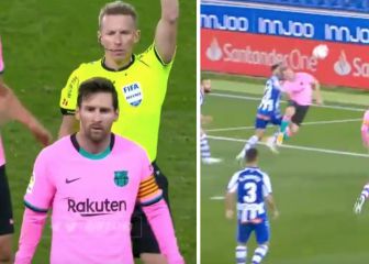 De la no expulsión de Messi al penalti por empujón a De Jong