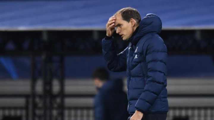 Tuchel, al final del partido con el Leipzig.