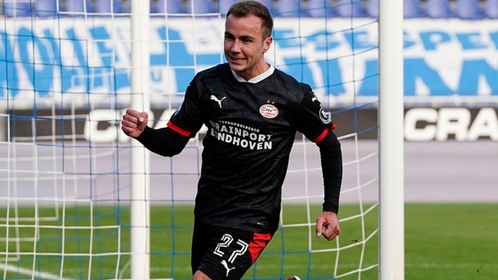 Götze con el PSV.