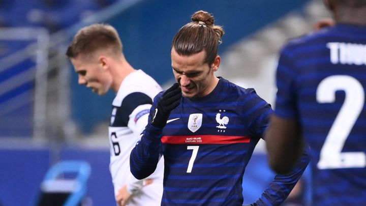 Griezmann, cabizbajo.
