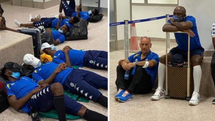 El infierno de Aubameyang en el aeropuerto de Gambia