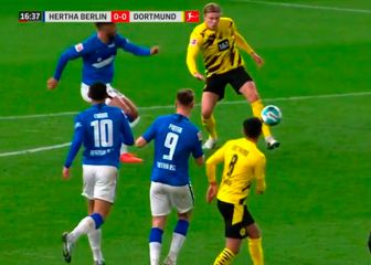El simbólico regate de Haaland antes de su póker: ¡igual que Cruyff!