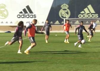 Rodrygo, Isco, Asensio y Lunin intentando que Odegaard no haga gol: el final es antológico