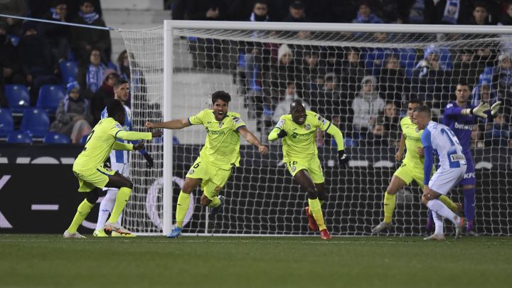 Leandro Cabrera ante el Leganés.