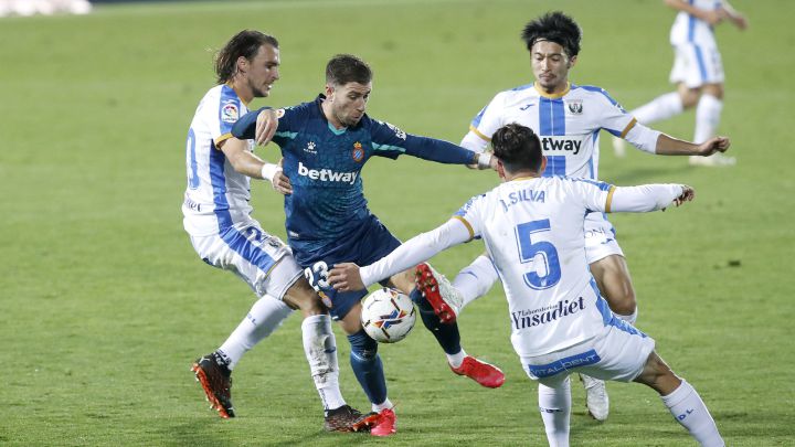 LEGANES - ESPANYOL IGNASI MIQUEL EMBARBA SHIBASAKI JONATHAN SILVA