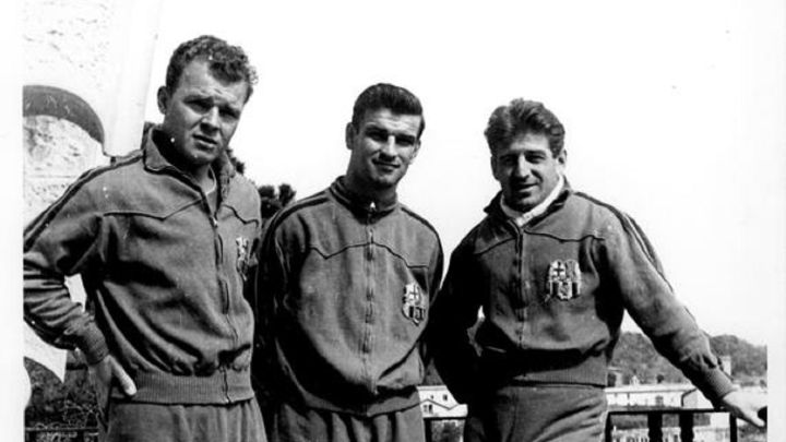 Kubala, Kocsis y Czibor.
