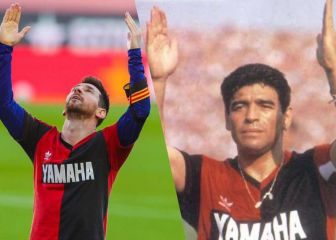 El emocionante festejo de Messi para Maradona: ¡con la '10' de Newell's!