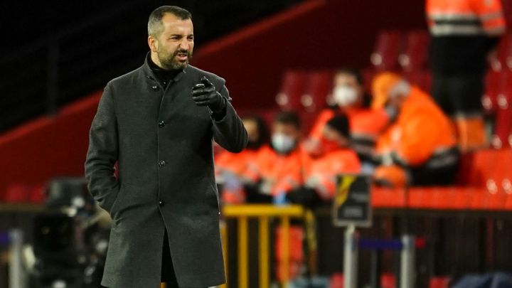 Diego Martínez durante el partido.