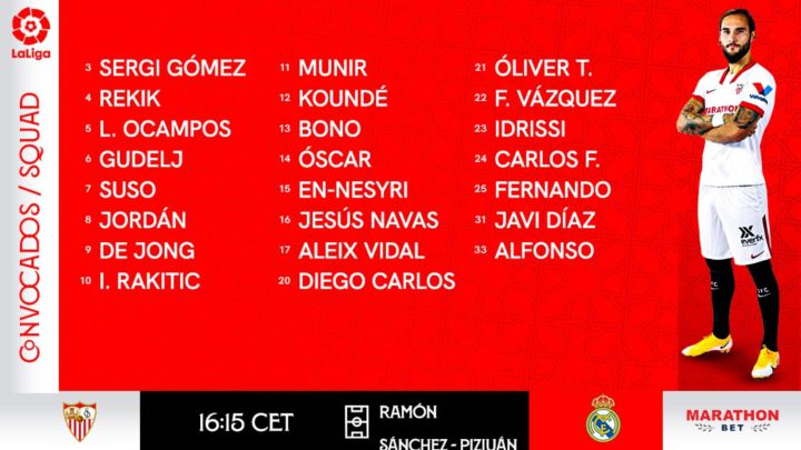 Lopetegui recupera a Bono, Suso y Carlos Fernández