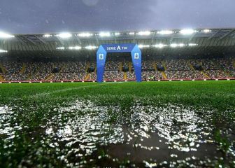 La lluvia obliga a suspender el Udinese-Atalanta