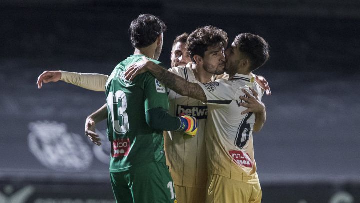 Diego López, Cabrera y Lluís López, del Espanyol.