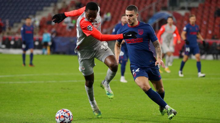 Mario Hermoso con el Atlético.