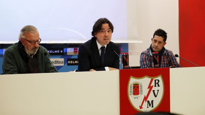 Sardá, Presa y Luna, en una rueda de prensa.