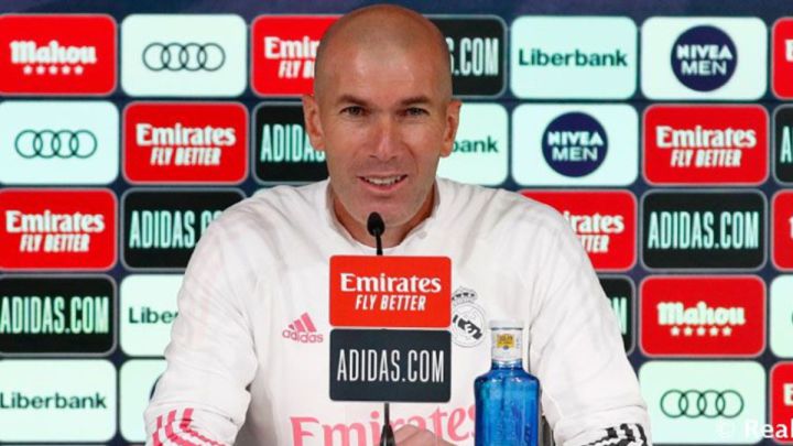 Zinedine Zidane, en conferencia de prensa.
