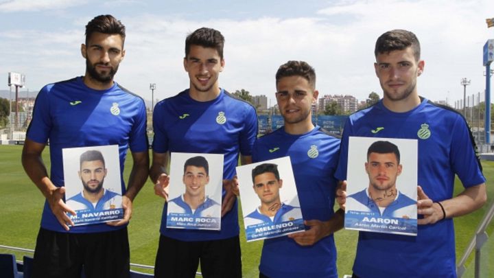 RCD ESPANYOL MARC NAVARRO MARC ROCA MELENDO Y AARON