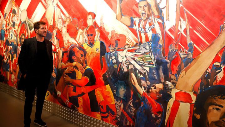Simeone celebra sus nueve años como técnico del Atlético