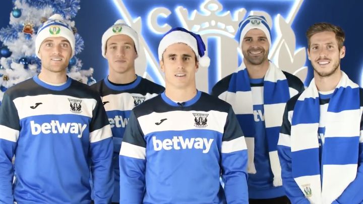 El Leganés felicita la Navidad en familia y con los bailes de Bustinza