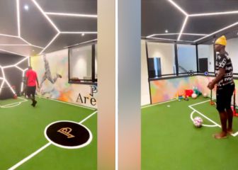 'Paul Pogba Arena': así es la mini cancha de fútbol que tiene el francés dentro de su casa