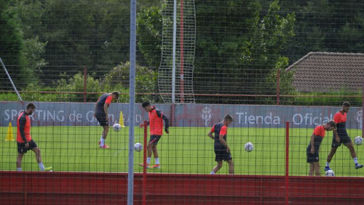 Entrenamiento del Sporting