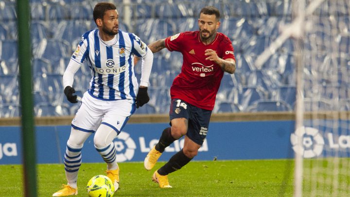 Willian José, durante el Real Sociedad-Osasuna.