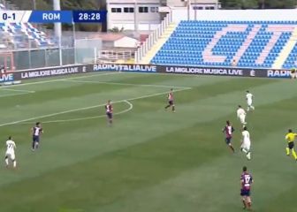 Puede ser el gol de la fecha: Mayoral adelanta a la Roma
