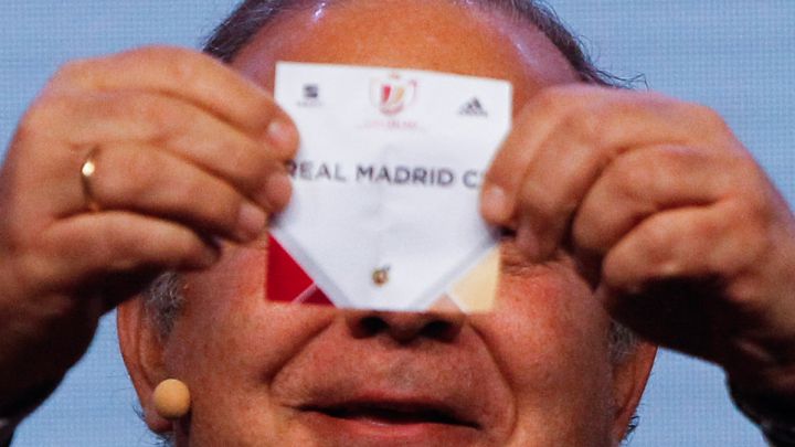 La papeleta del Real Madrid en un sorteo de la Copa del Rey.