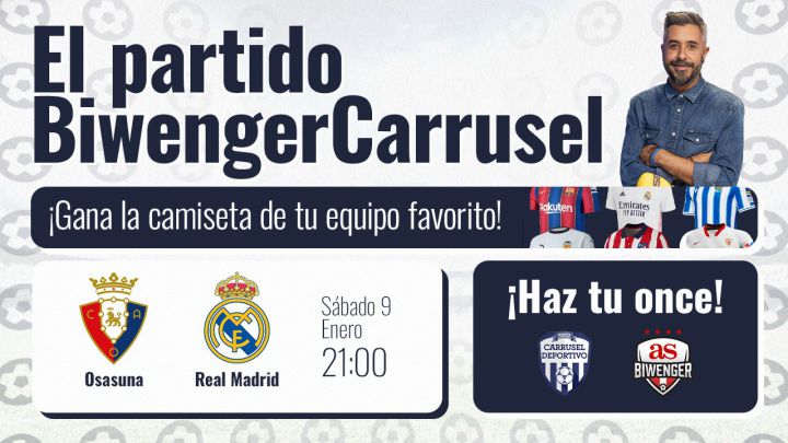 ¡Este sábado gana la camiseta de tu equipo con El Partido Biwenger Carrusel!