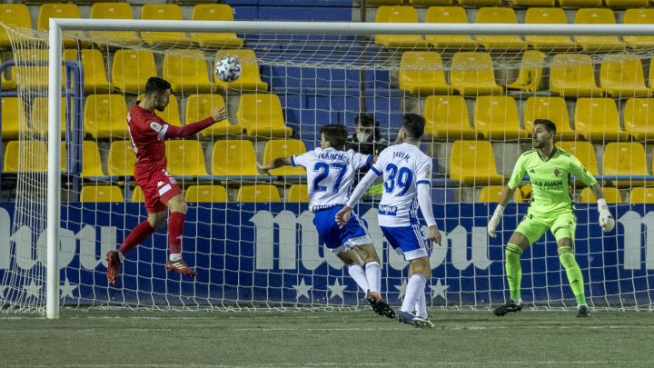 Jose León le marcó así al Zaragoza.