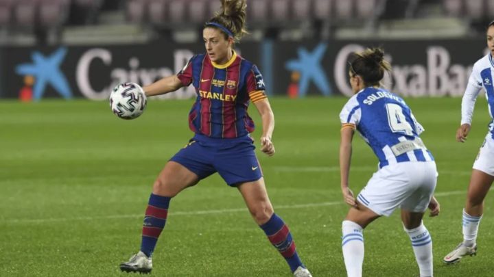 Así vivió Alexia Putellas su primer partido en el Camp Nou