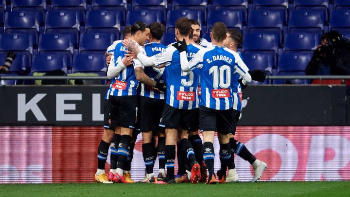 El Espanyol, campeón de invierno en Segunda tras derrotar al Castellón.