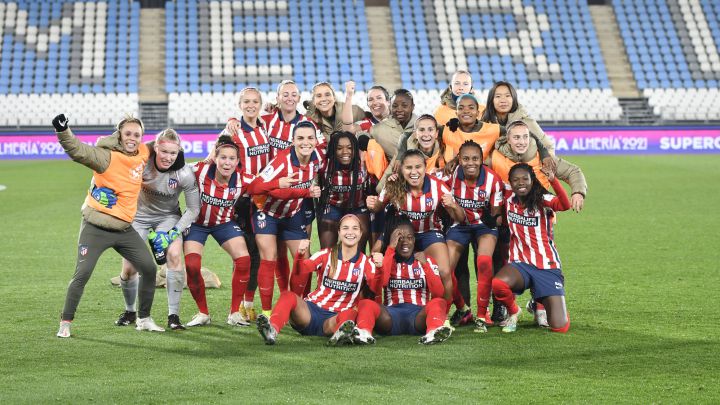 Jugadoras del Atlético.