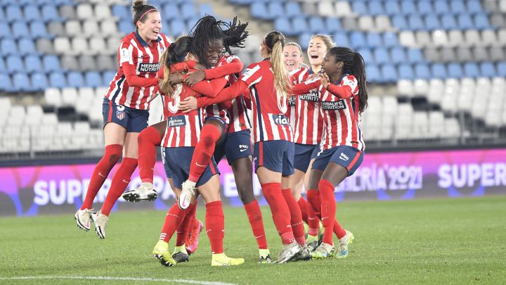 Jugadoras del Atlético.
