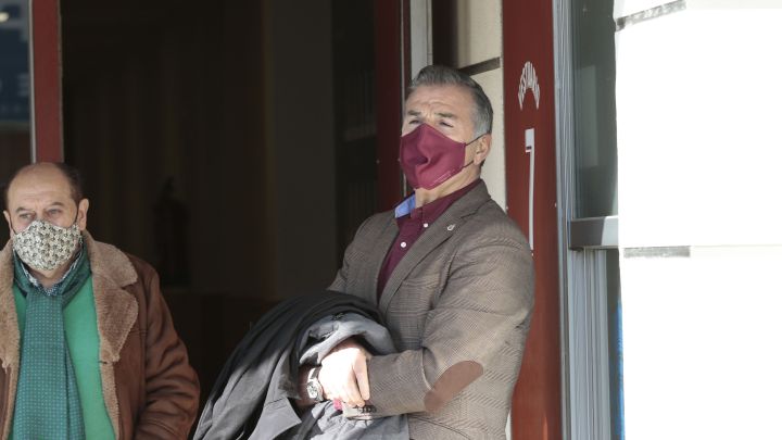 Fernando Vidal junto a Barros Botana, delegado del Deportivo.
