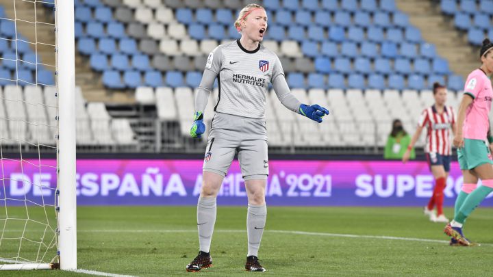 Hedvig Lindahl, del Atlético, durante la semifinal de la Supercopa con el Barça.
