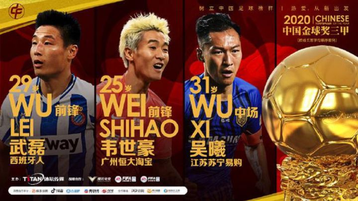 El jugador del Espanyol Wu Lei, candidato al Balón de Oro chino.