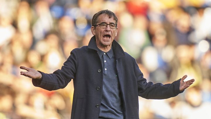 Fernando Vázquez en un partido con el Deportivo
