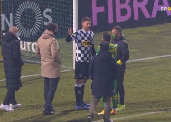 La bronca de Javi García en Portugal: