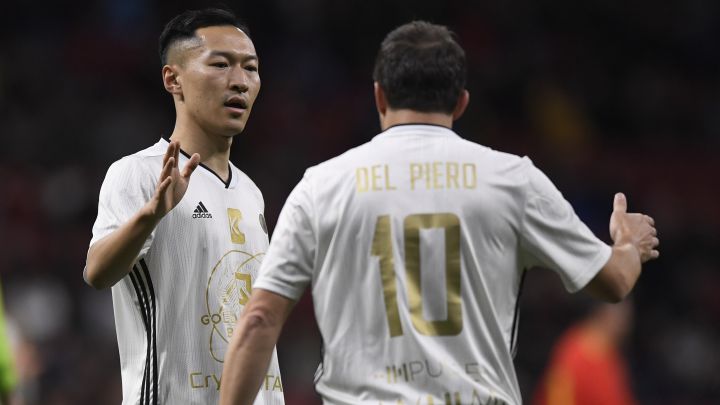 21/12/19 PARTIDO AMISTOSO EN EL WANDA METROPOLITANO ENTRE LA SELECCION DE ESPAÃA Y GOLD STANDARD EN BENEFICIO DE FUNDELA 1-2 WU XI DEL PIERO