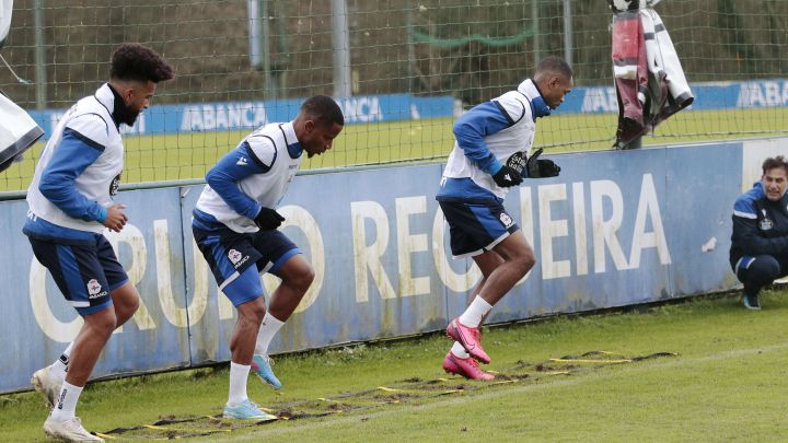 Derik, Beauvue y Rolan en un entrenamiento